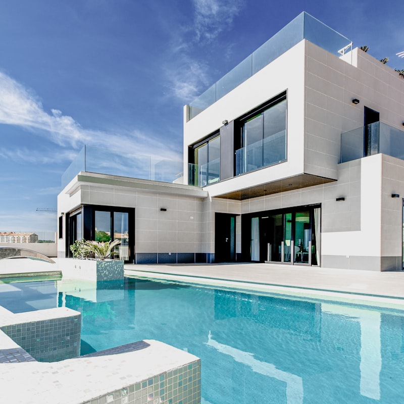 Modern house with pool